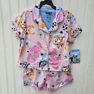 NEW Bluey Kids Pajamas Set - Pink 6/6X
